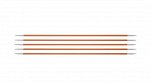 47004 Knit Pro Спицы чулочные Zing 2,75мм/15см, алюминий, сердолик, 5шт