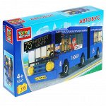 Город мастеров. Конструктор арт.5537-R &quot;Автобус с гармошкой и фигуркой&quot;, 155 дет.