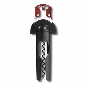 Штопор VICTORINOX с ножом для снятия фольги, сталь с тефлоновым покрытием, чёрный