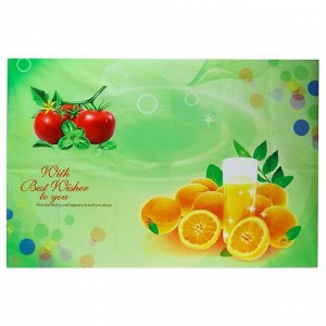 Наклейка на кафельную плитку "Апельсины и томаты" 90х60 см