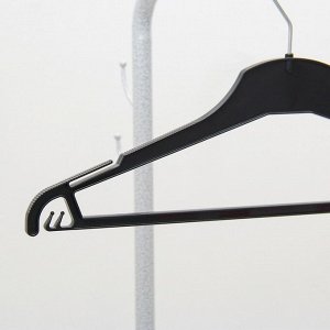 Вешалка-плечики для одежды, размер 42-46, цвет чёрный