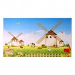 Наклейка на кафельную плитку &quot;Мельницы&quot; 90х60 см