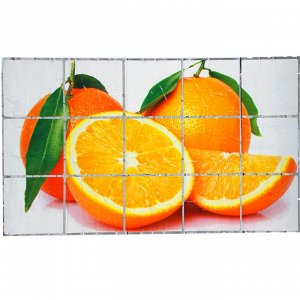 Наклейка на кафельную плитку "Апельсины" 75х45 см