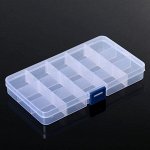 Бокс со съёмными ячейками для хранения, 15 ячеек, 17,5x10x2,2 см, цвет МИКС