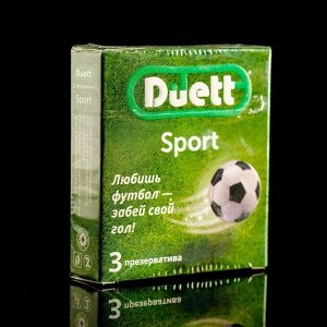 Презервативы DUETT Sport 3 шт