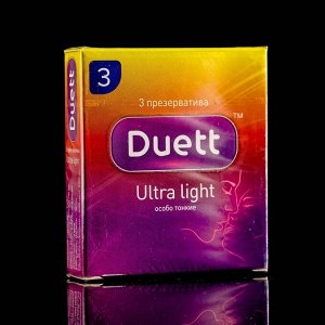 Презервативы DUETT ultra light 3 шт