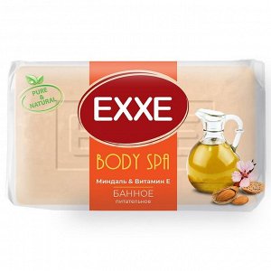 Мыло Exxe Body Spa Банное "Миндаль & витамин Е" миндальное,160 г