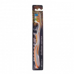 Зубная щётка мод Массаж  4 арт 498 двухкомпонентная  ручка с резиновыми вставками , разноуро