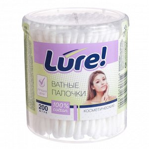 Ватные палочки LURE стакан 200 шт.