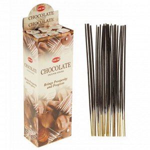 Благовония "HEM" 20 палочек угольные chocolate