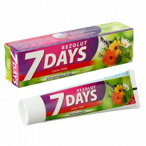 Зубная паста 7 days Rezolut Сила трав для здоровья десен 100 мл