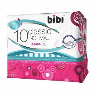 Прокладки «BiBi» Classic Normal Dry, 10 шт