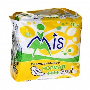 Прокладки "Mis" Ультратонкие, Normal Dry, 10 шт