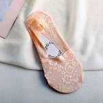 Носки Прозрачные &quot;Ажур 2&quot; Бежево-розовые