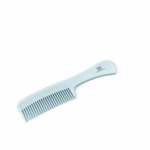 Расческа для волос TNL широкая с ручкой, 47х220 мм, голубая