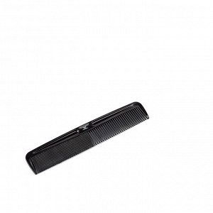 Расчёска для стрижек TNL комбинированная, прямая, 188 мм, черная