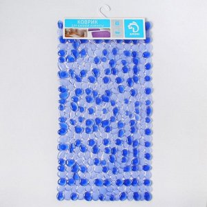 SPA-коврик для ванны на присосках Доляна «Галька объёмная», 35x69 см, цвет МИКС