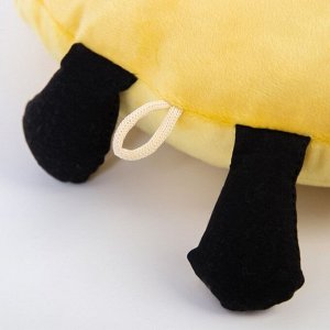 Подушка дорожная детская «Пчёлка» для шеи, цвет жёлтый