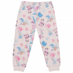 Пижама для девочки, св.розовый набивка цветы