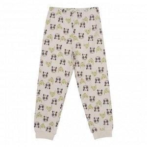 Пижама для мальчика, молочный набивка панды