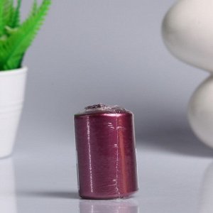 Свеча - цилиндр парафиновая, брусничный металлик, 4?6 см