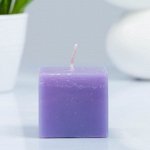 Свеча- квадрат, парафиновая, лаванда, 5,6-5,6-5 см