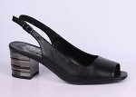 L0107-01-1 черный (Иск.кожа/Иск.кожа) Туфли летние открытые женские 10п