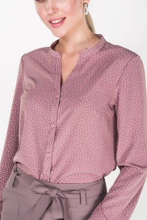 Рубашка Дениз №7.Цвет:розово-коричневый
