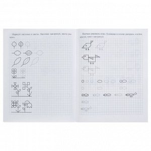 Дошкольный тренажёр. Прописи «Готовим руку к письму по клеточкам», для детей 5-6 лет