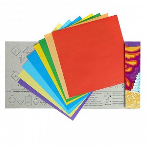Набор цветной бумаги А5, 8 листов, 8 цветов «Оригами»