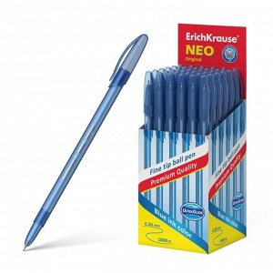 Ручка шариковая ErichKrause Neo Original, игольчатый узел 0,7 мм, чернила синие