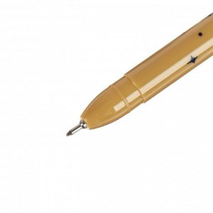 Ручка шариковая корпус с рисунком МИКС Ёлка, стержень синий 0,5мм (штрихкод на штуке)
