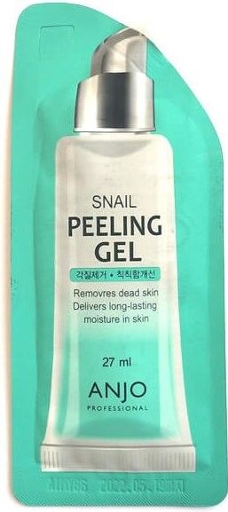 ANJO  Professional Snail Peeling Gel, 27 g, Гель-скатка для лица с экстрактом муцина улитки, 27 гр