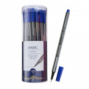 Ручка капиллярная Basic FINELINER, узел 0.4 мм, стержень синий