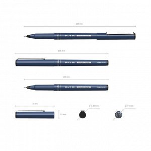 Ручка капиллярная Erich Krause F-15, узел 0.6 мм, чернила чёрные, длина линии письма 400 метров