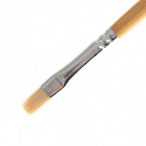 Кисть «Сонет» № 4, щетина, плоская, удлинённая ручка, d=8 мм