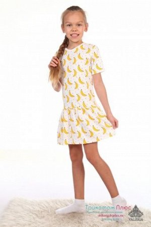 Платье детское Бананы (интерлок)