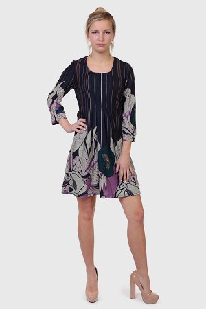 Женственное платье Carling. Очаровательный цветочный принт позволяет создавать эффектные повседневные и нарядные сэты №2016 ОСТАТКИ СЛАДКИ!!!!