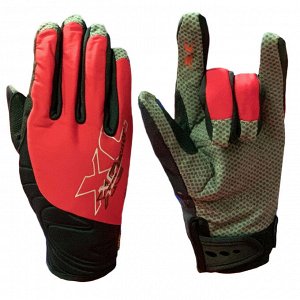 Перчатки Черно-красные байкерские перчатки от Comforts shield  №4627
