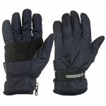 Практичные синие перчатки с фиксатором на запястье - незаменимы в осенне-зимний период не только лыжнику, но и дачнику!!! №1004