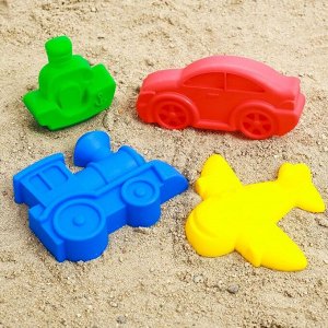 Набор для игры в песке №68, 4 формочки, цвета МИКС