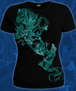 Футболки женские Fluro Flora (Светится в темноте и ультрафиолете)