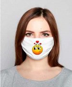 Маска для лица с принтом  (кулирка)                             100% хлопок