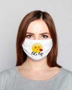 Маска для лица с принтом  (кулирка)                             100% хлопок