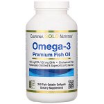 California Gold Nutrition, Омега-3, рыбий жир премиум-класса, 240 мягких капсул с рыбным желатином