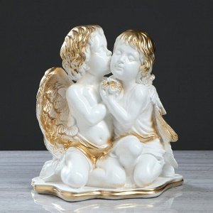 Статуэтка "Ангелы пара" большая, золото