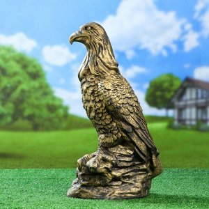 Садовая фигура "Орёл в гнезде", бронзовый цвет, 50 см
