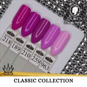 Гель-лак цветной Queen Classic в ассортименте