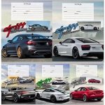 Тетрадь 12л клетка &quot;АВТО И ГОРЫ&quot; 12-3991 Проф-Пресс {Россия}