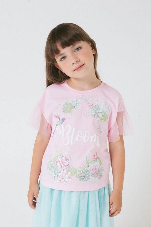Блузка(Весна-Лето)+girls (розовое облако к251)